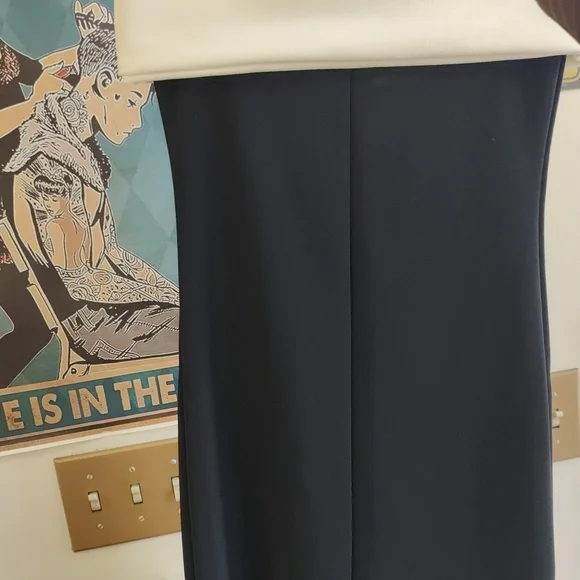 Black & White Off-Shoulder Button Front Dress - Picture 5 of 5